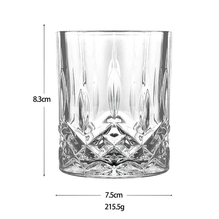 4 Pecyn Gwydrau Wisgi 12 OZ