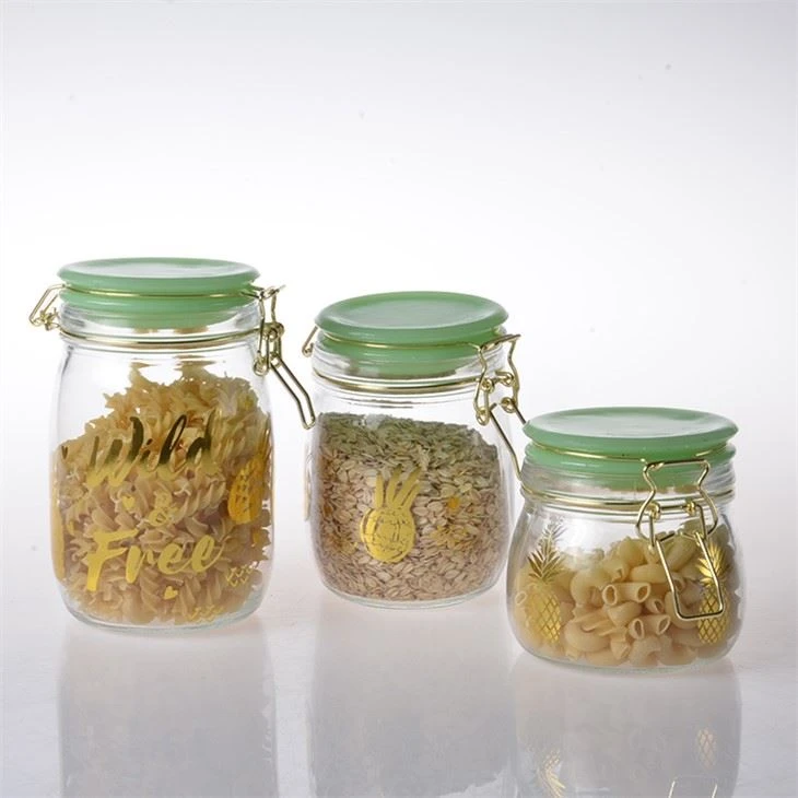 Glass Storage Jars With Lids Food Canisters