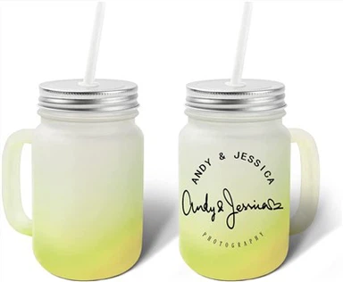 14 OZ Jar Mason Yfed Gwydr