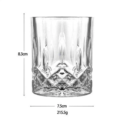 4 Pecyn Gwydrau Wisgi 12 OZ