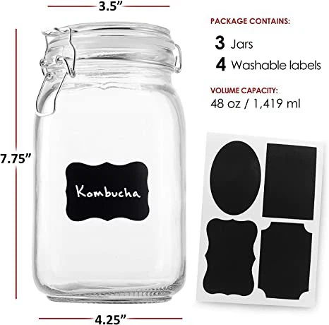 Glass Jars With Airtight Lids