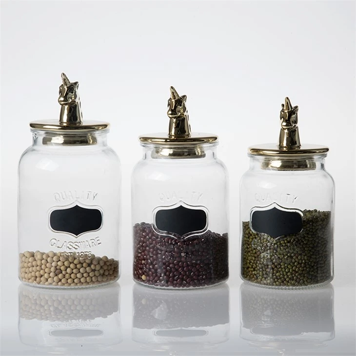 Glass Storage Jar With Airtight Lid