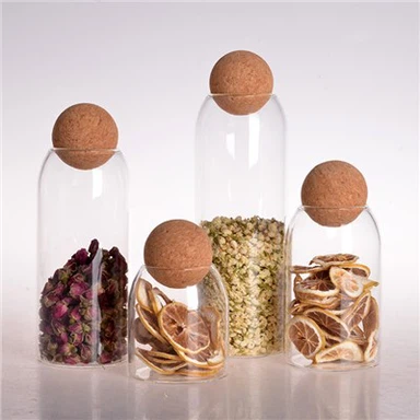 4 Jar Gwydr Storio Pecyn