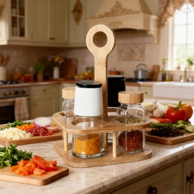 4-jar Set Sbeis â Chaead Cymysg