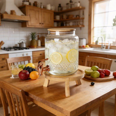 Diemwnt{0}}Facet Glass Dispenser