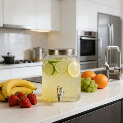 Y N-Groove Glass Carafe